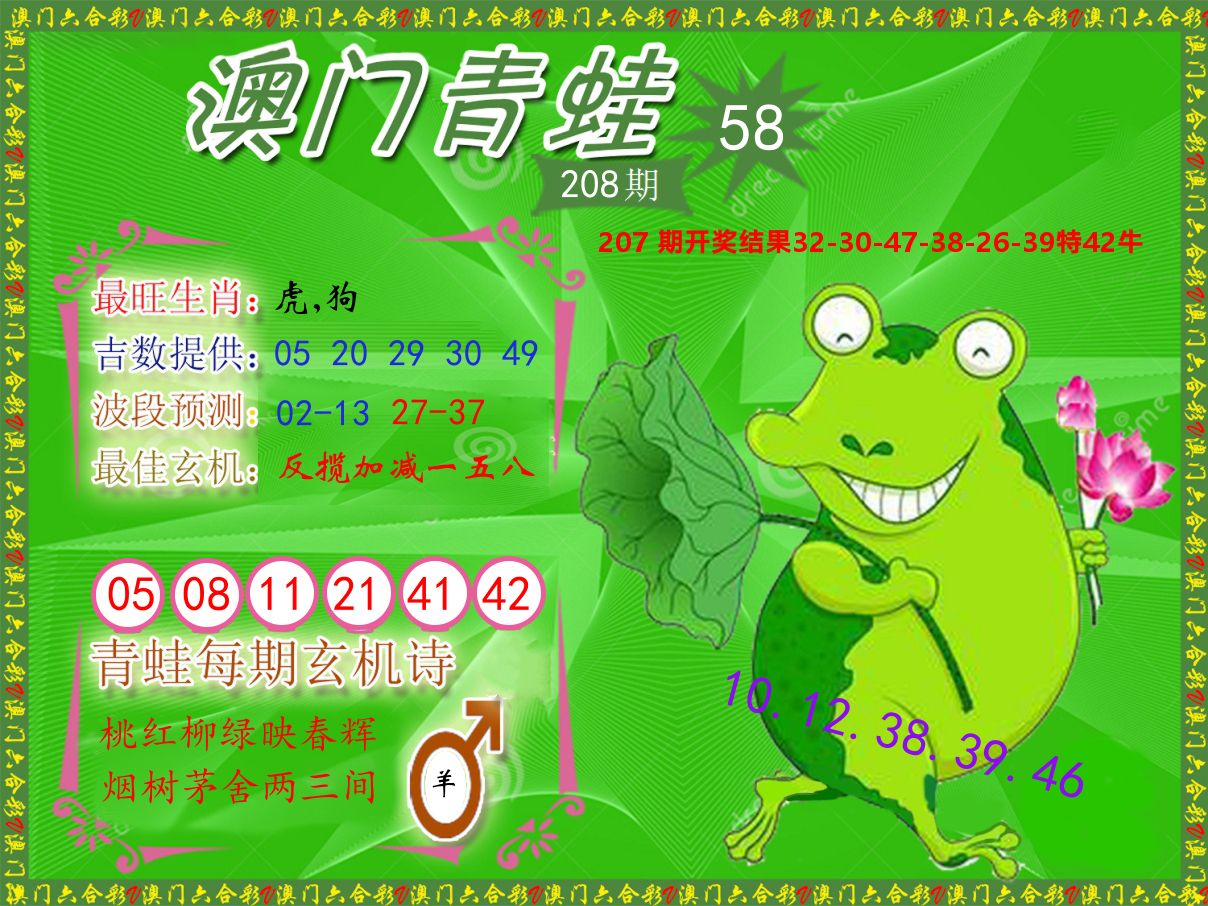 青蛙系列58 第208期