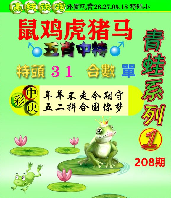 青蛙彩图 第208期