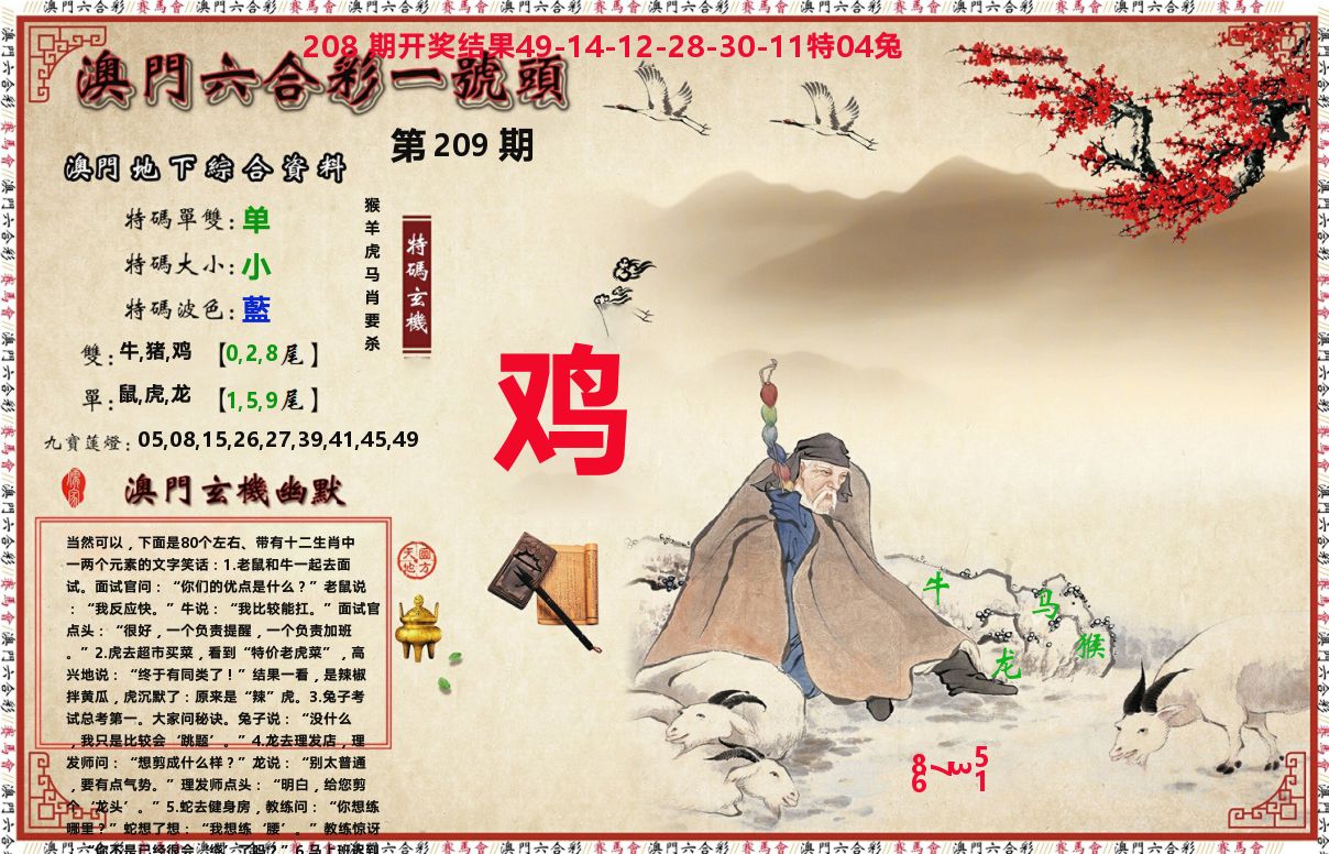 一号头 第209期
