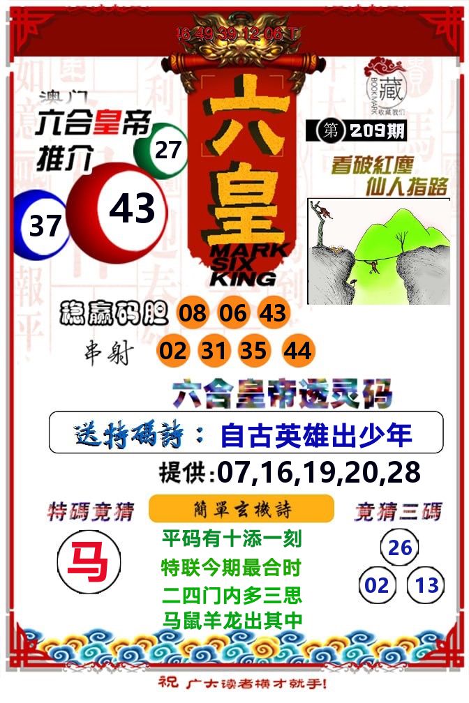 六皇 第209期