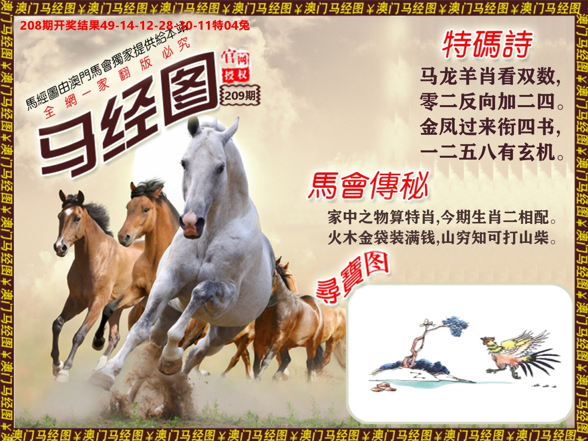 马经系列 第209期