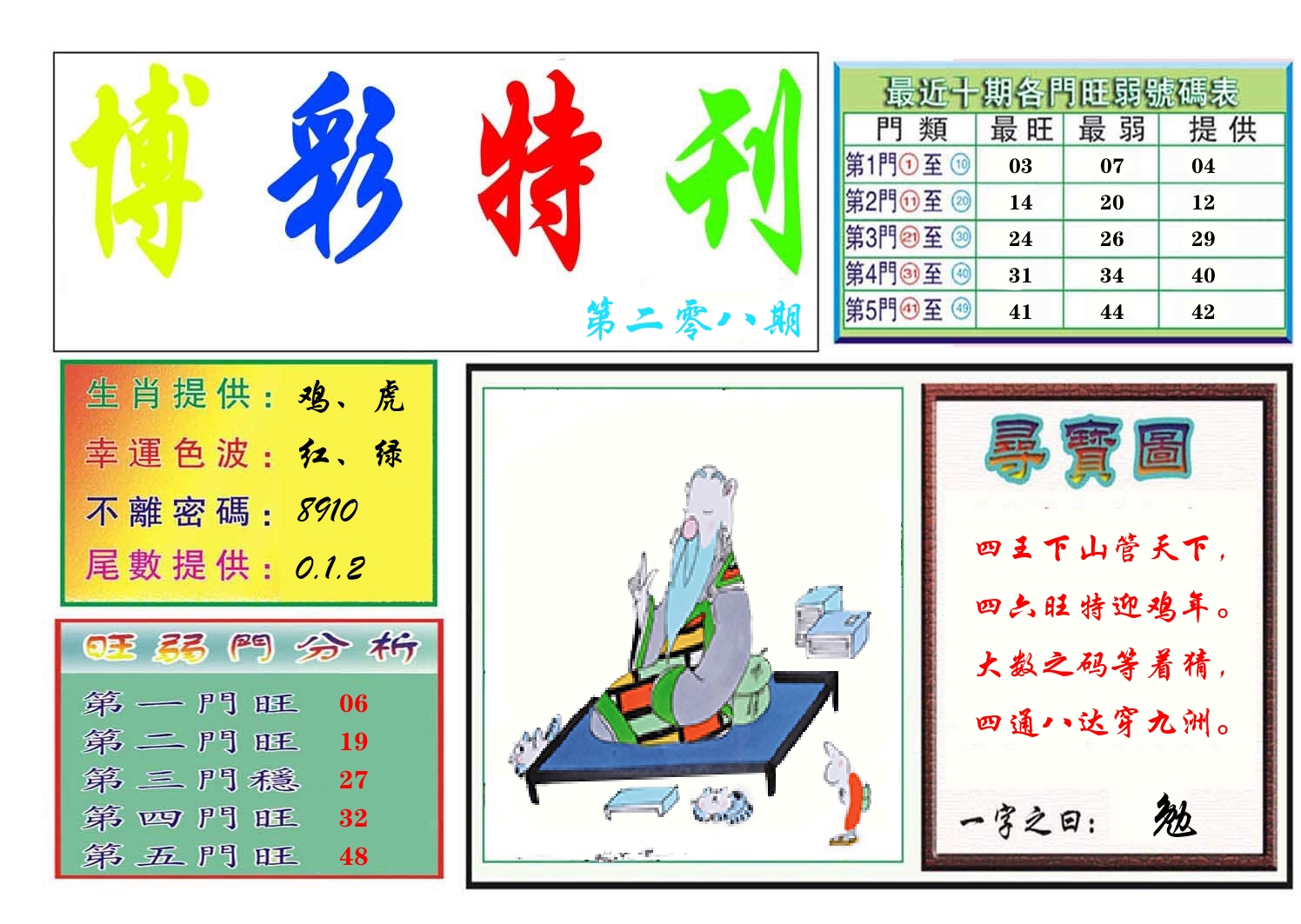 博彩特刊 第209期
