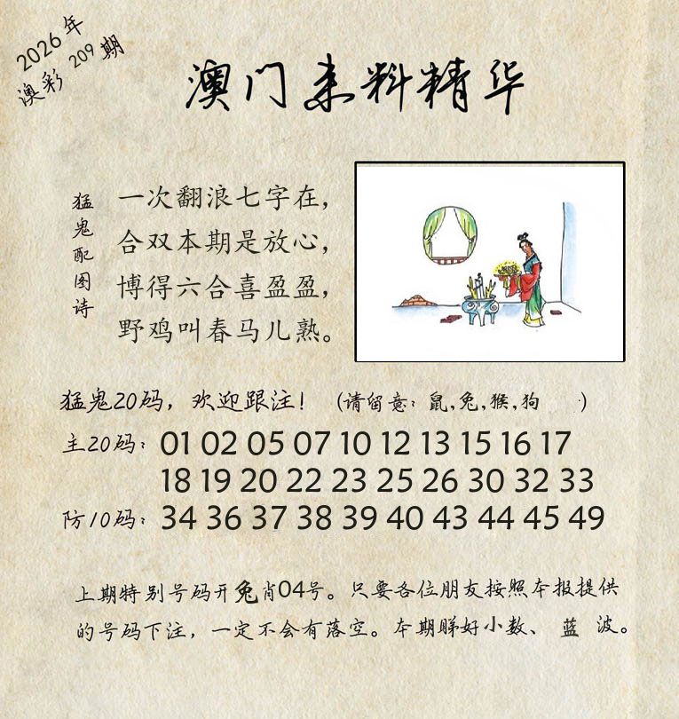 精华来料 第209期