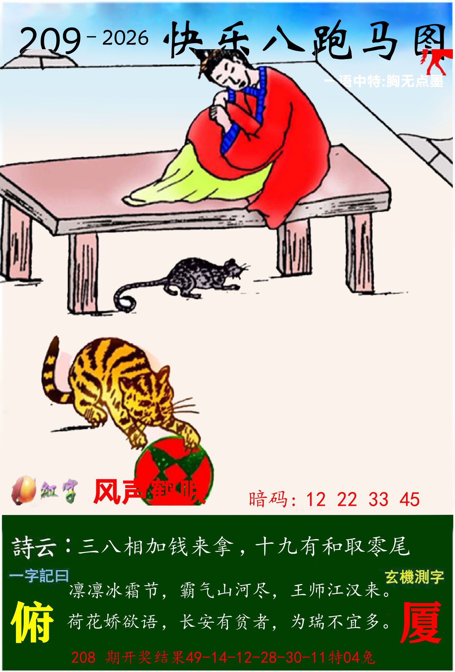 澳门跑马 第209期