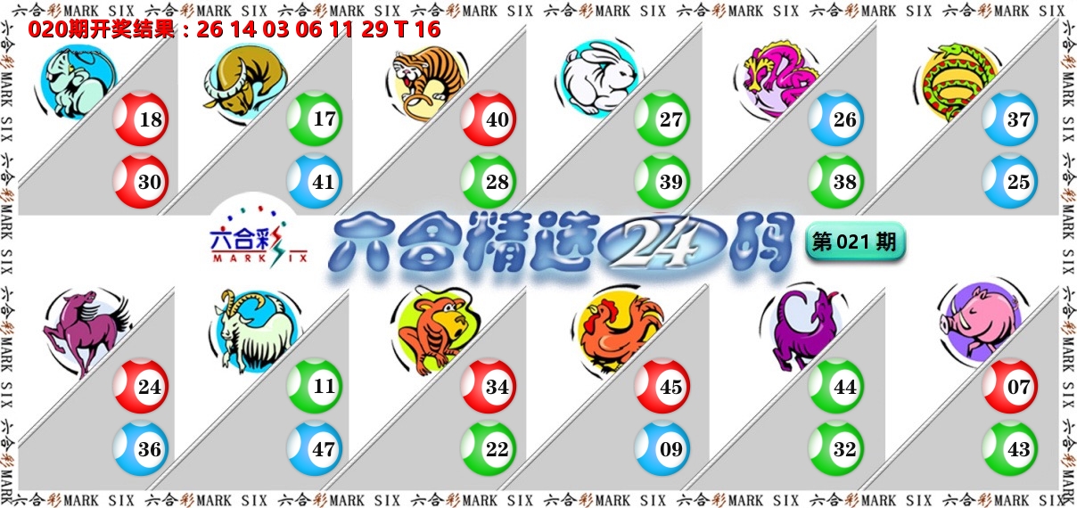 六合精选24码 第21期