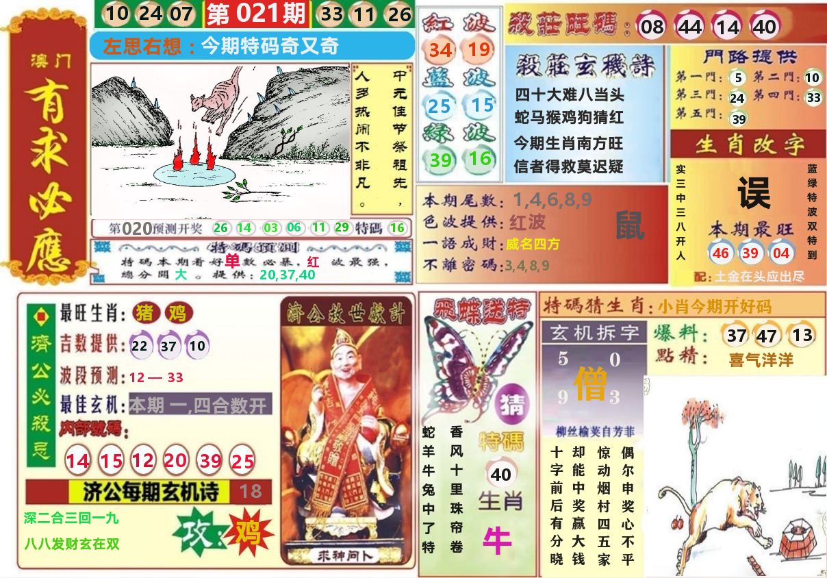 澳门有求必应 第21期