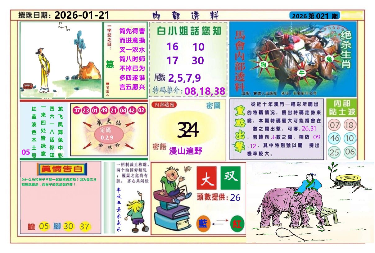 澳门内部透料A 第21期