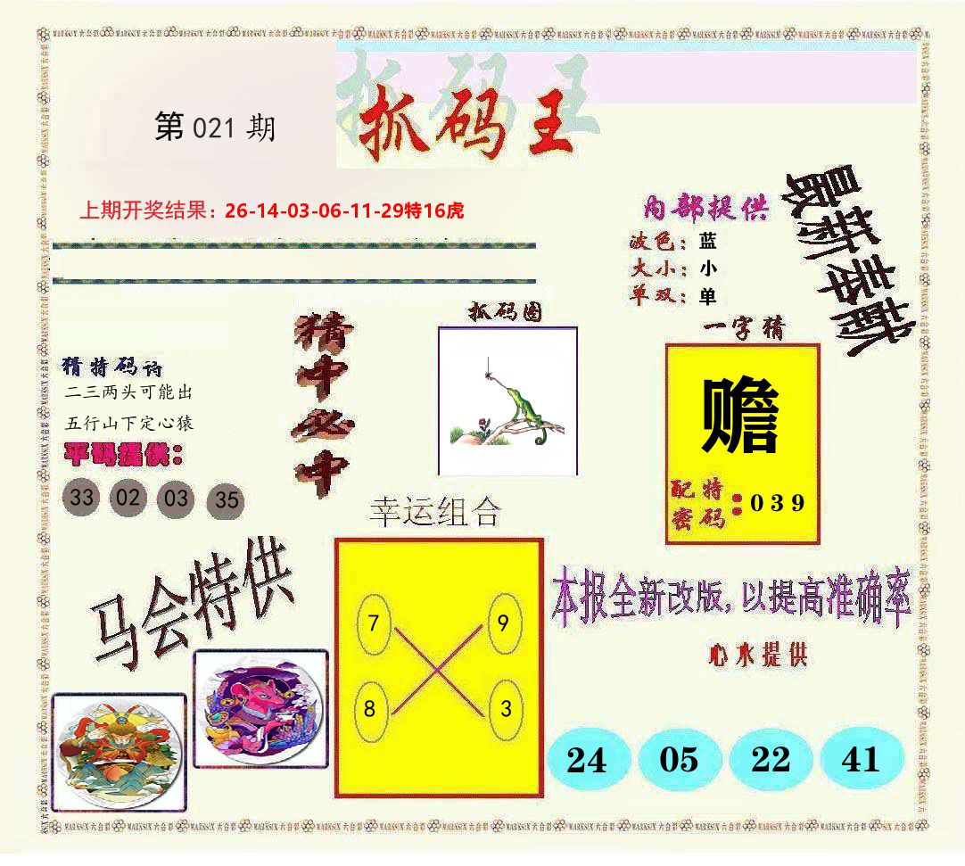 抓码王 第21期