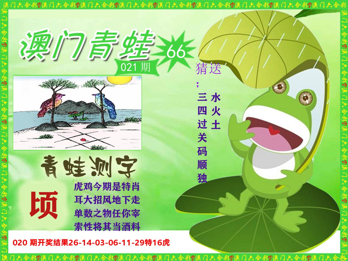 青蛙系列66 第21期