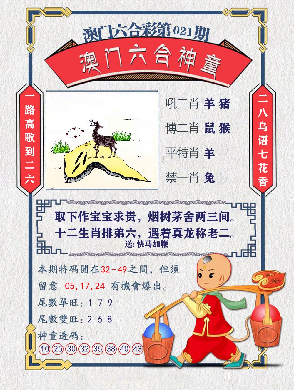六合神童 第21期