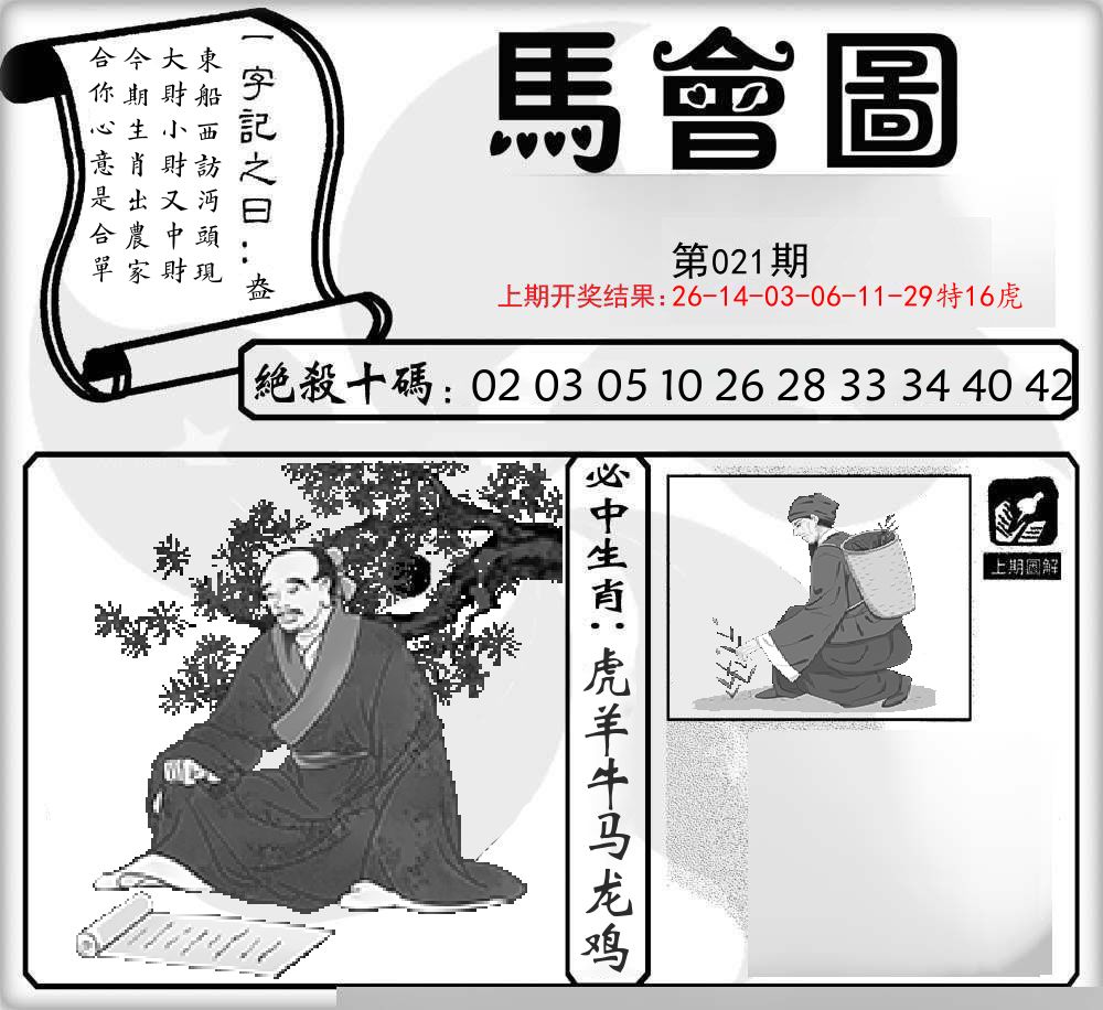 马会图 第21期