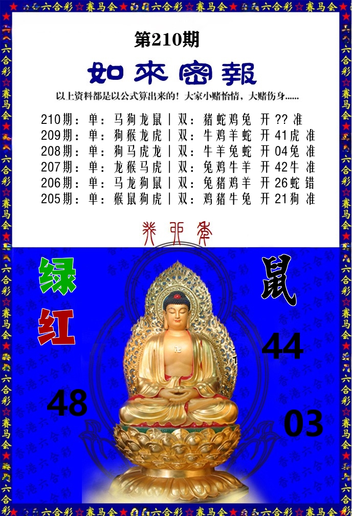 如来密报 第210期