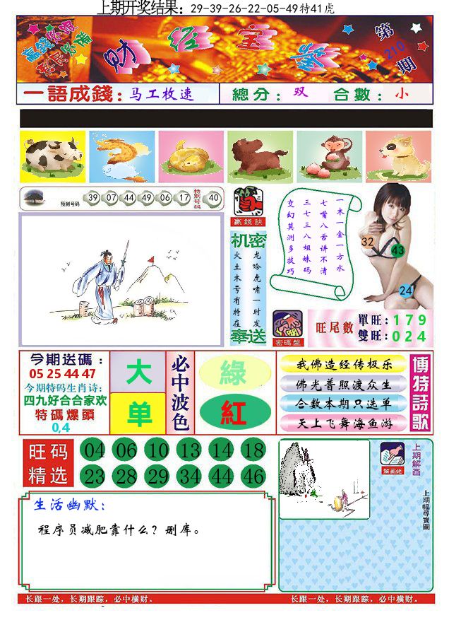 澳门财经宝鉴 第210期
