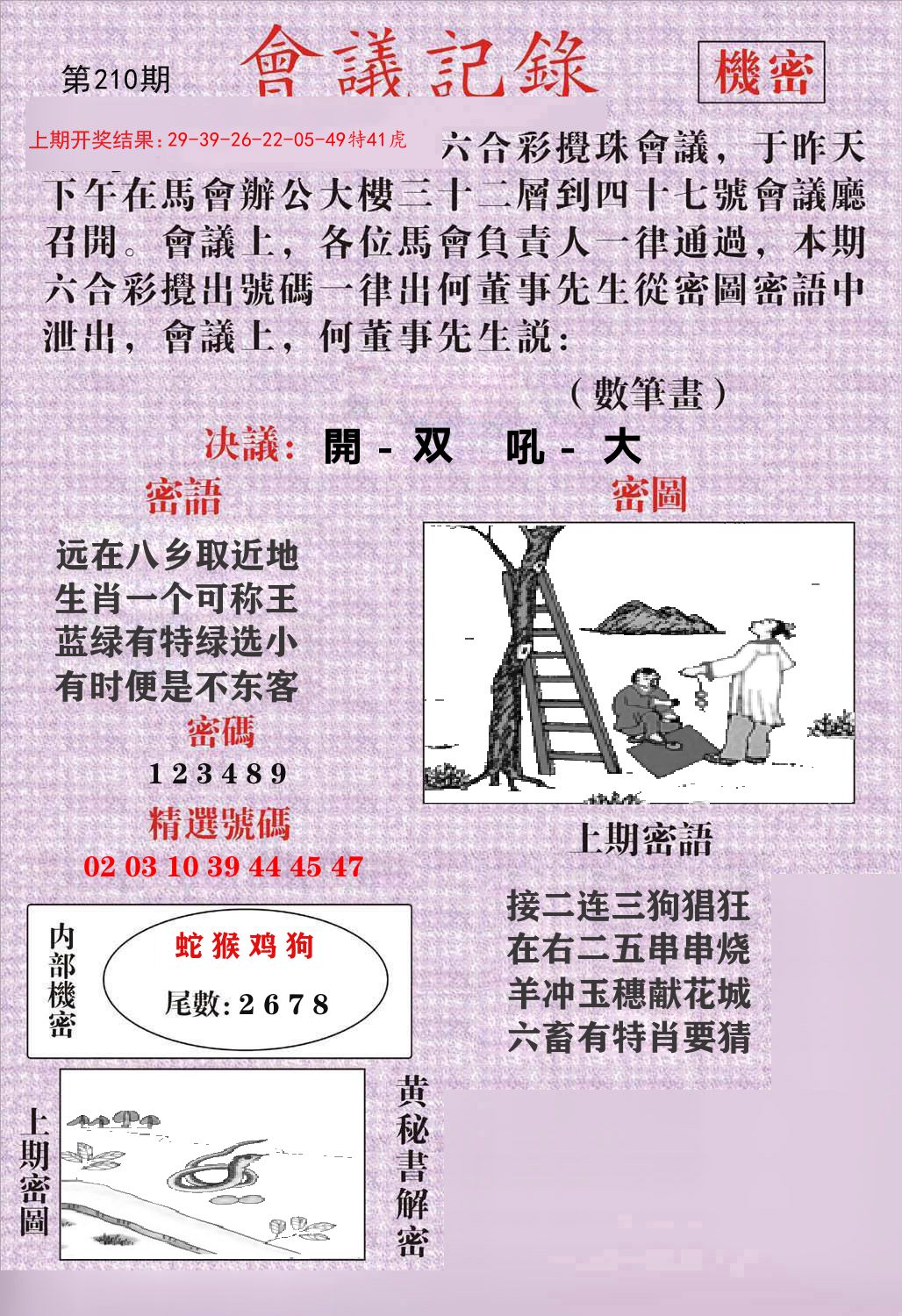 会议记录 第210期