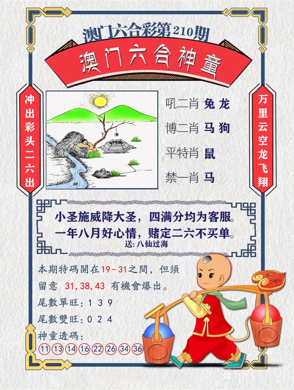 六合神童 第210期