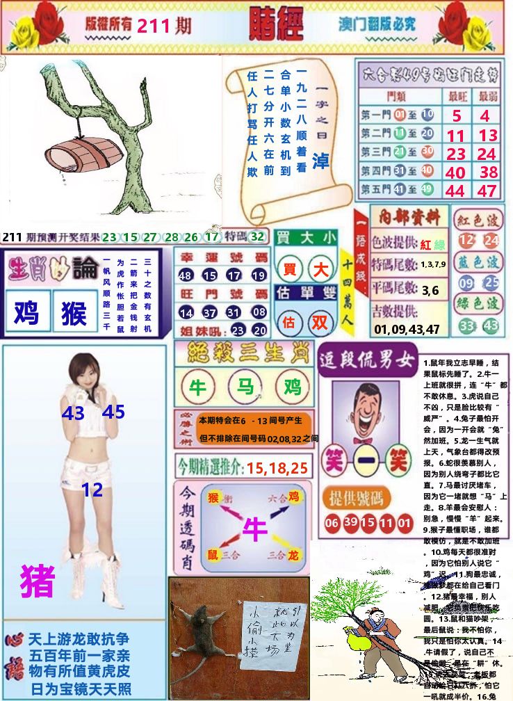 澳门赌经 第211期