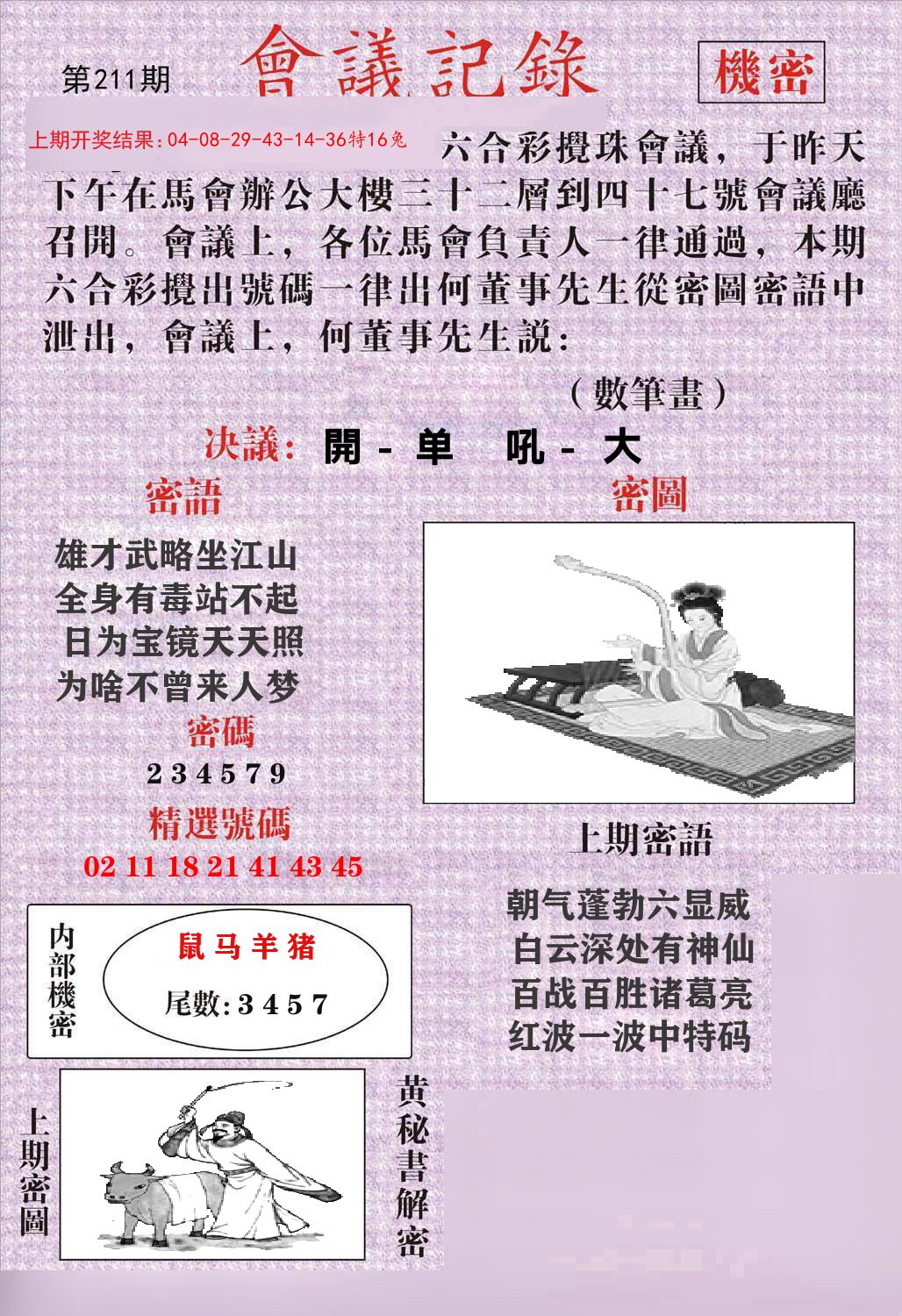 会议记录 第211期