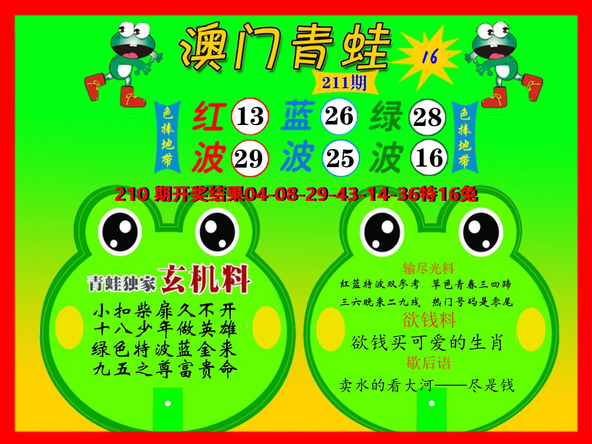 青蛙系列16 第211期