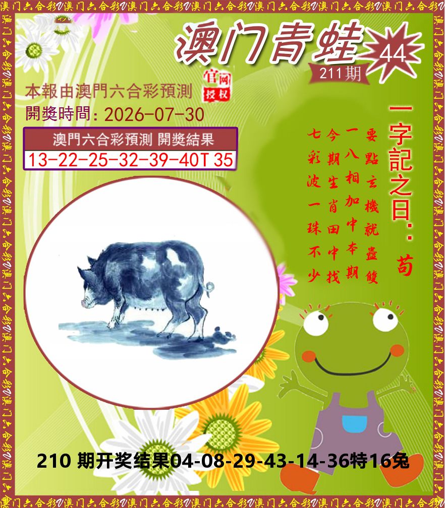 青蛙系列44 第211期