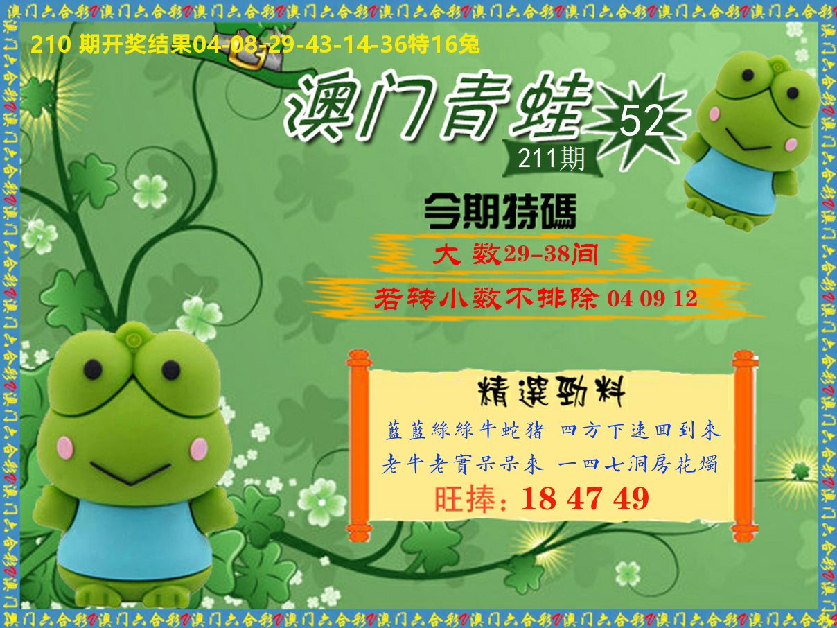 青蛙系列52 第211期