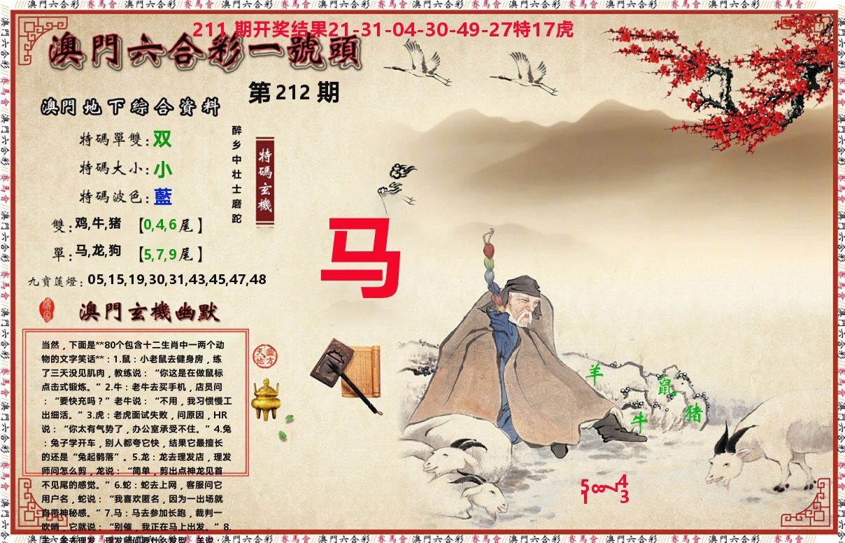 一号头 第212期