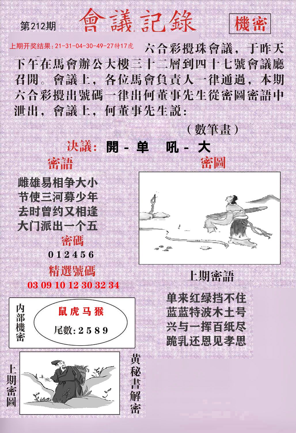 会议记录 第212期