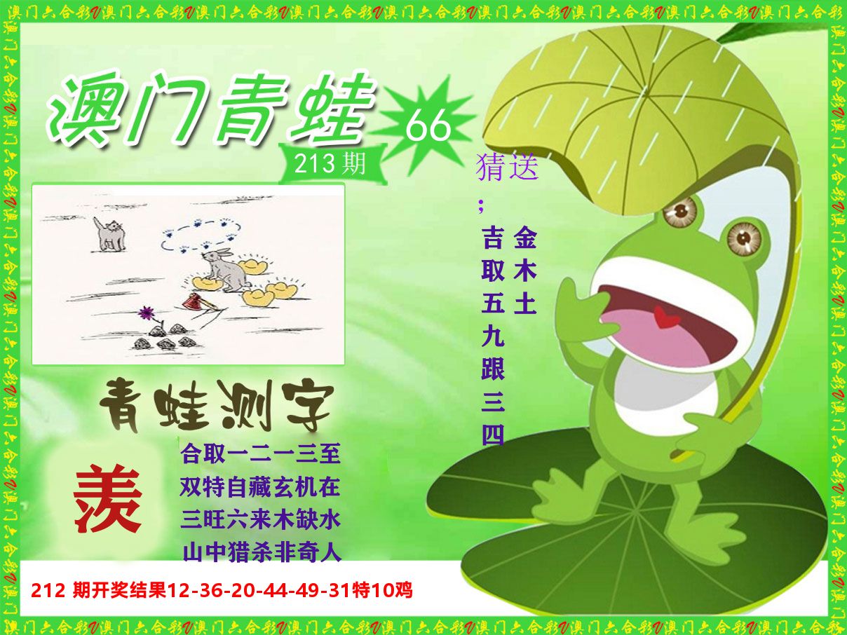青蛙系列66 第213期