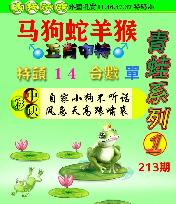 青蛙彩图 第213期
