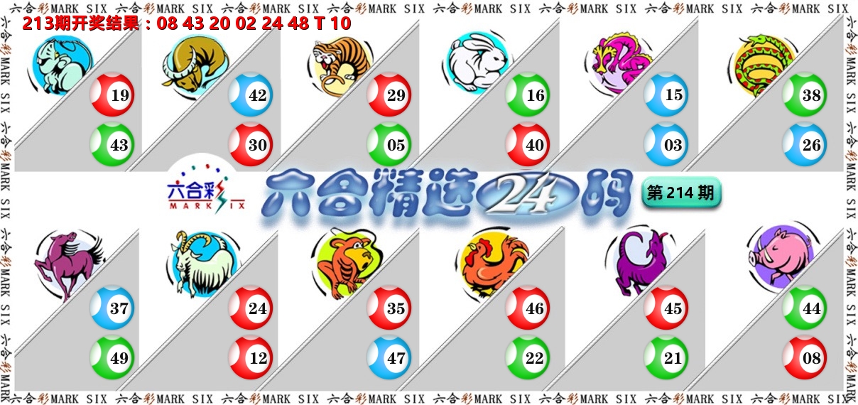 六合精选24码 第214期