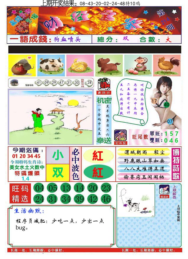 澳门财经宝鉴 第214期