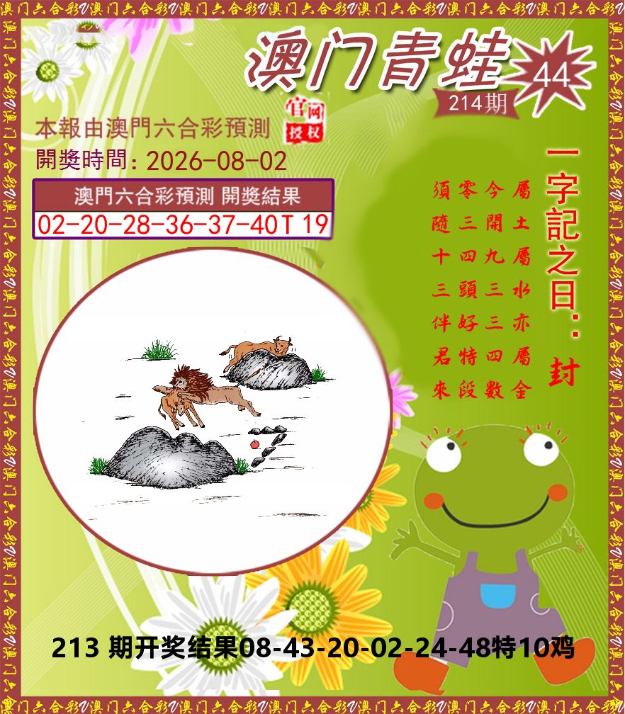 青蛙系列44 第214期