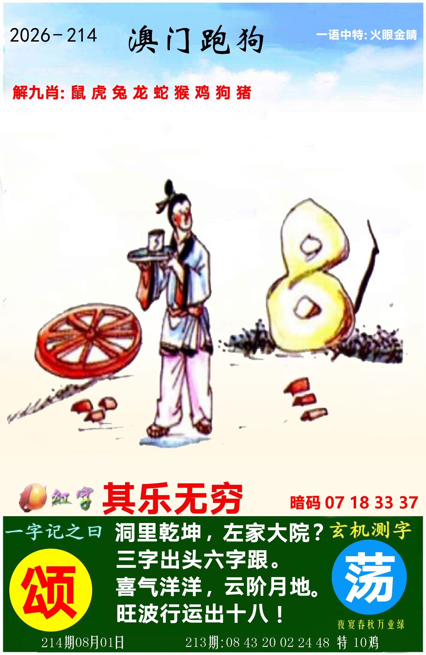 澳门跑狗图 第214期