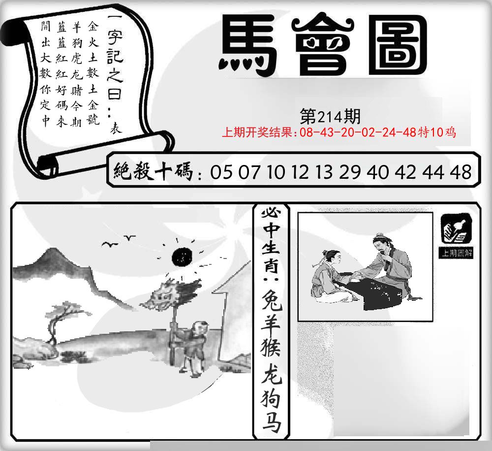 马会图 第214期