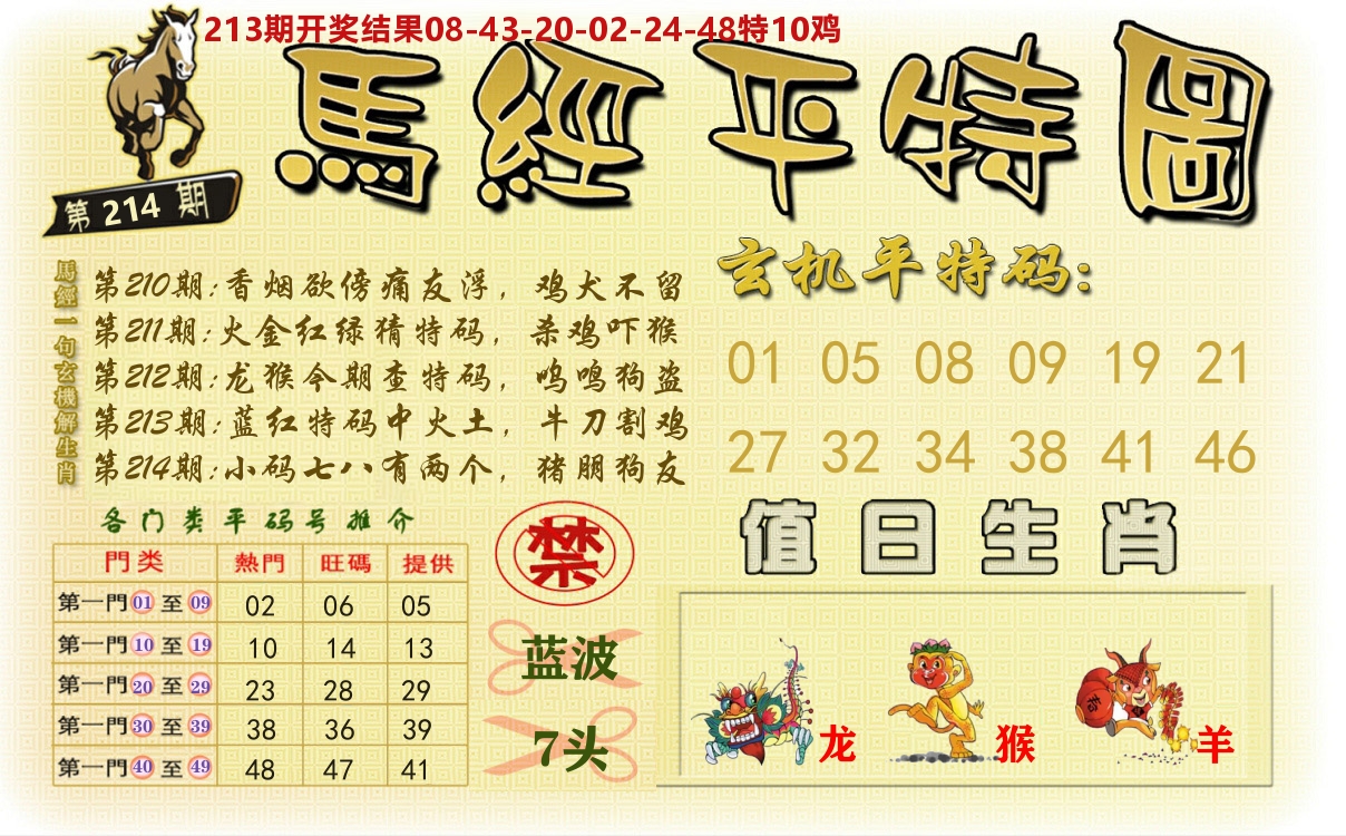 澳门平特图 第214期