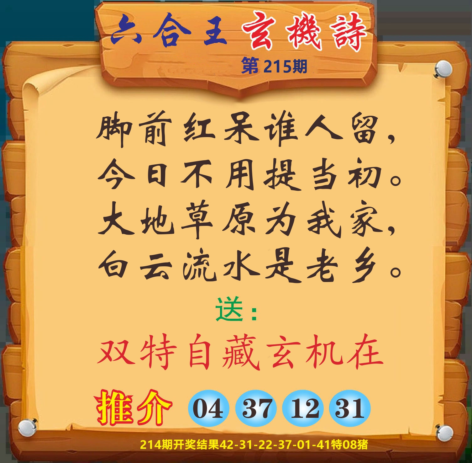 澳门赢天下D 第215期