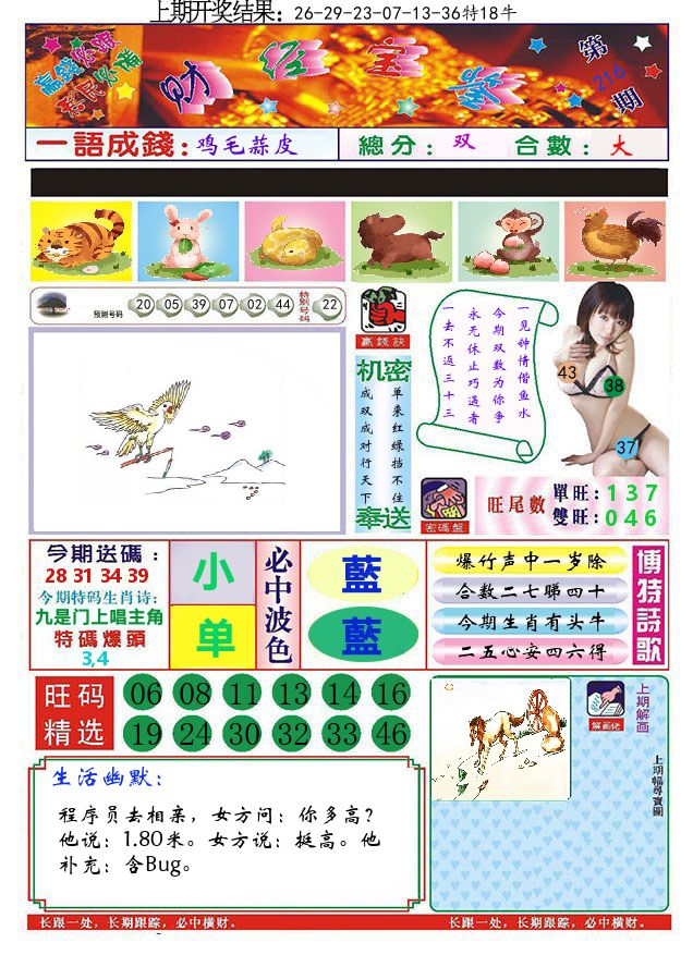 澳门财经宝鉴 第216期