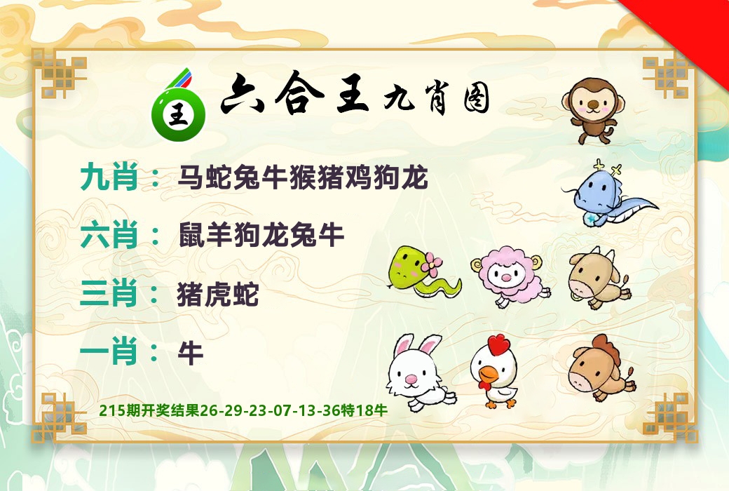 六合王九肖图 第216期