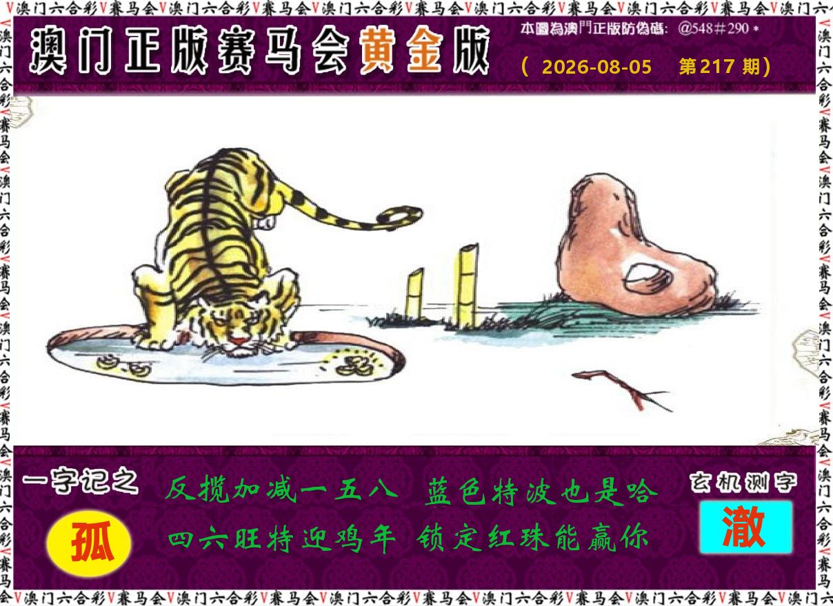 赛马会黄金版 第217期
