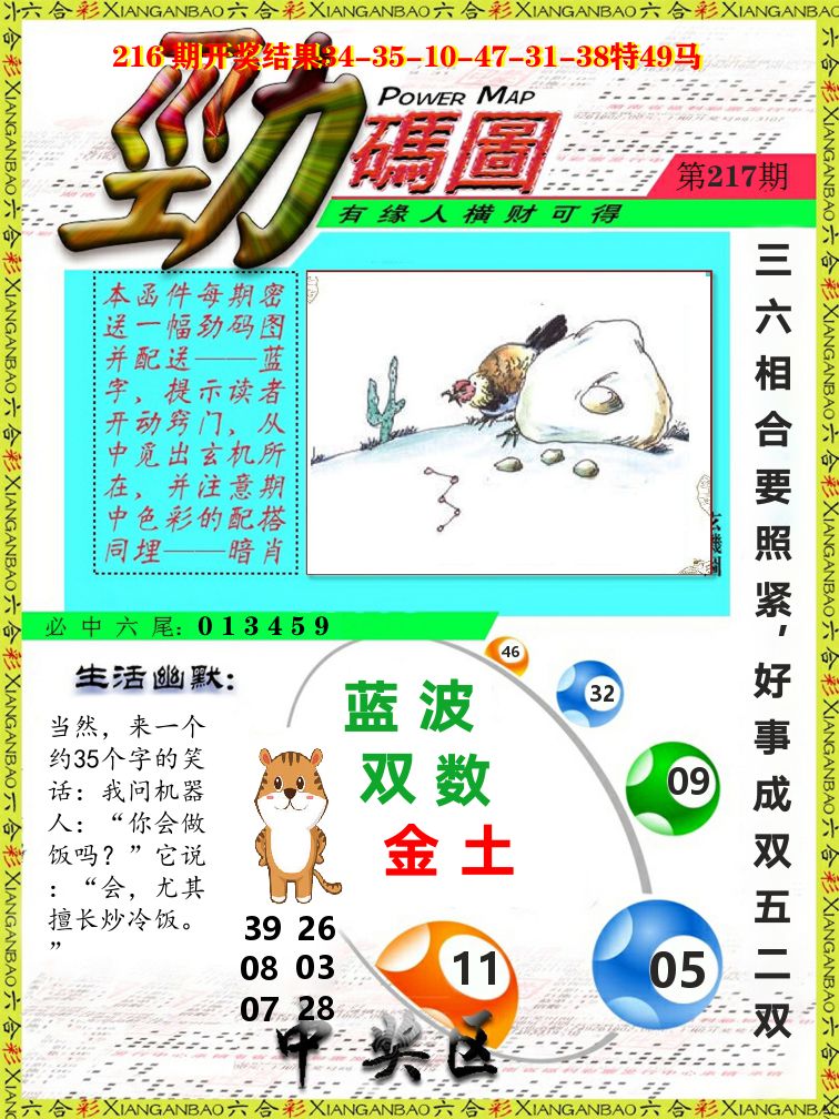 劲码图 第217期