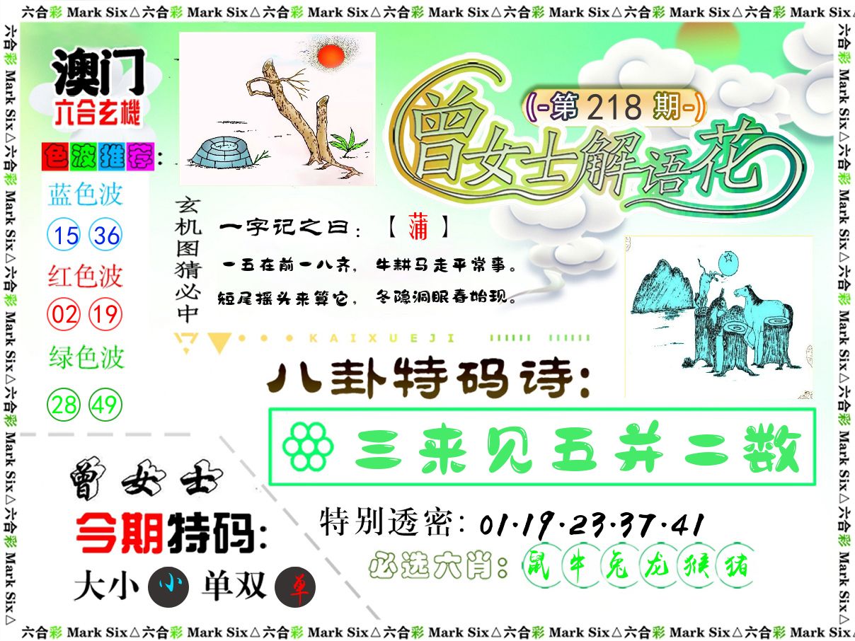曾女士解语花 第218期