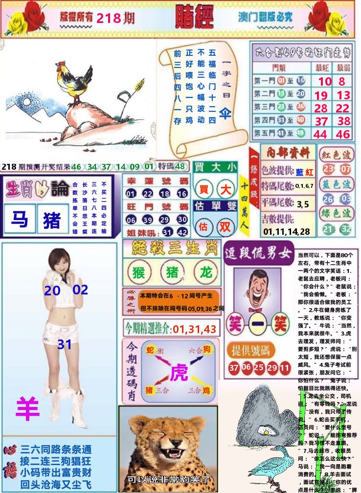 澳门赌经 第218期