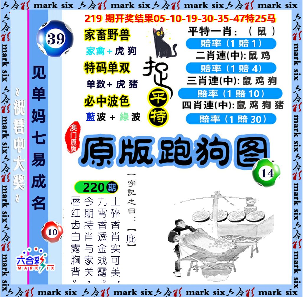 原版跑狗图 第220期