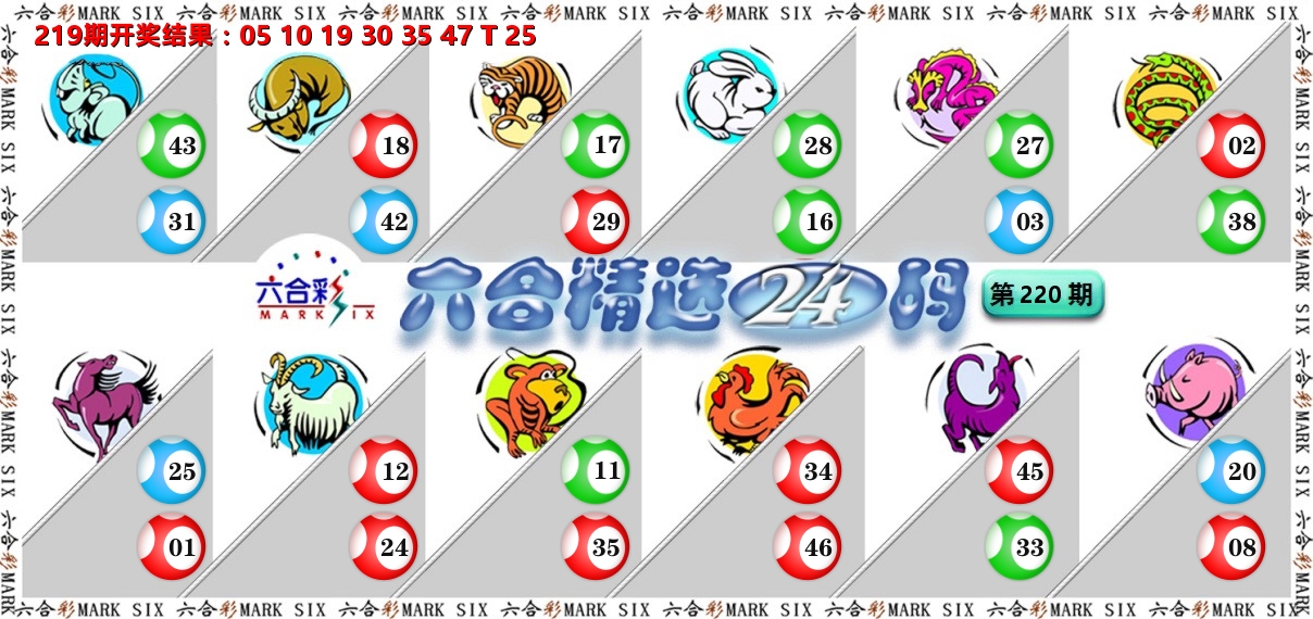 六合精选24码 第220期