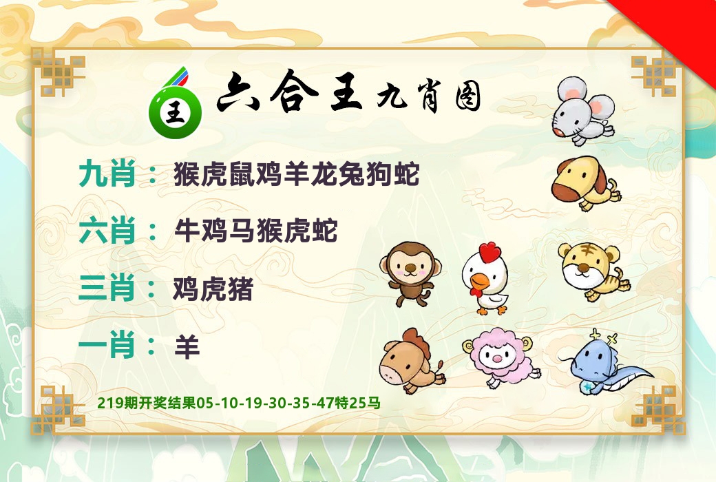 六合王九肖图 第220期