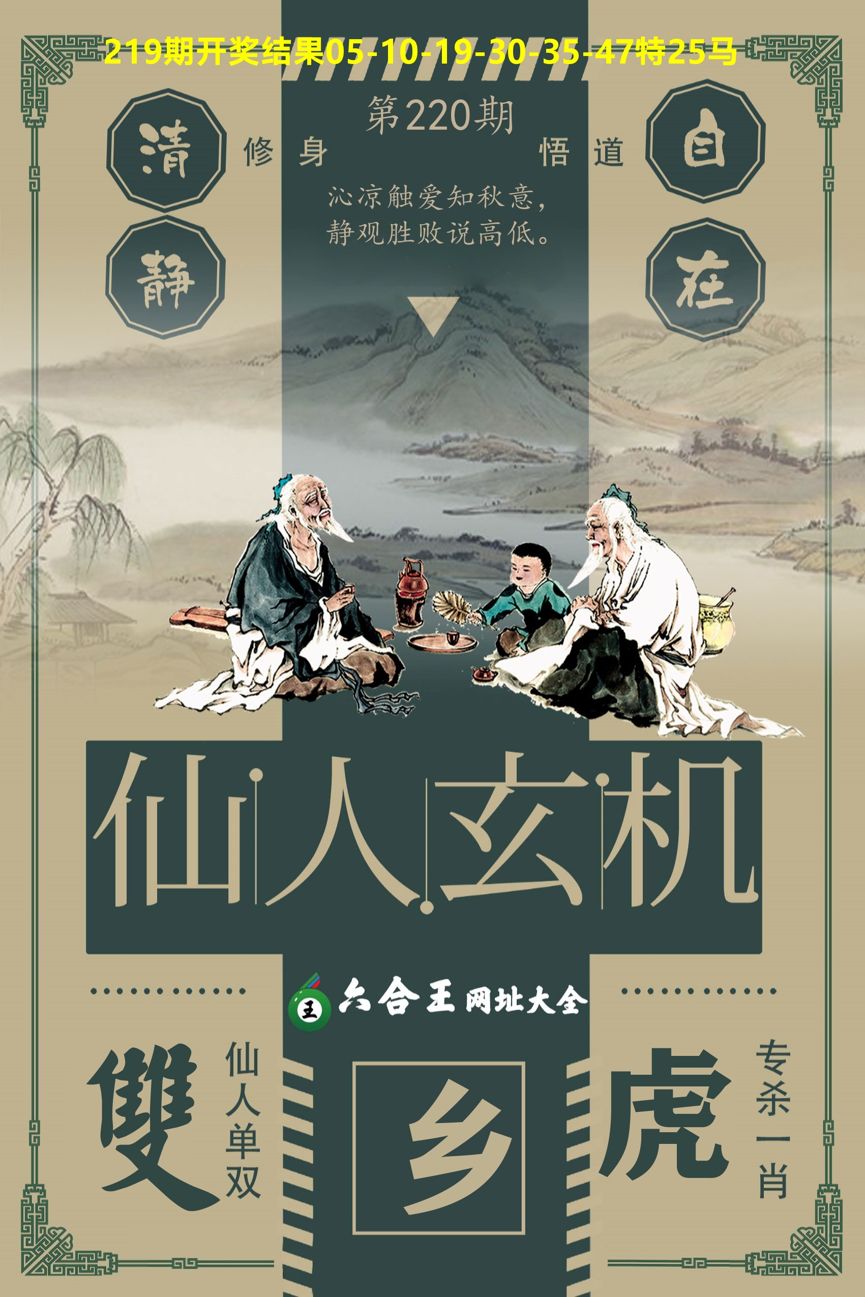 六合王仙人玄机 第220期