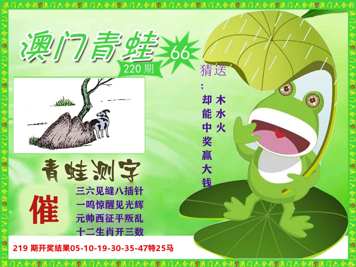 青蛙系列66 第220期