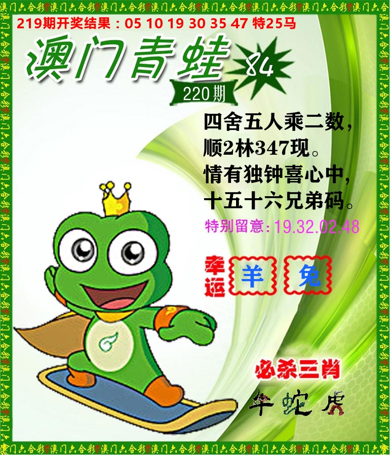 青蛙系列84 第220期