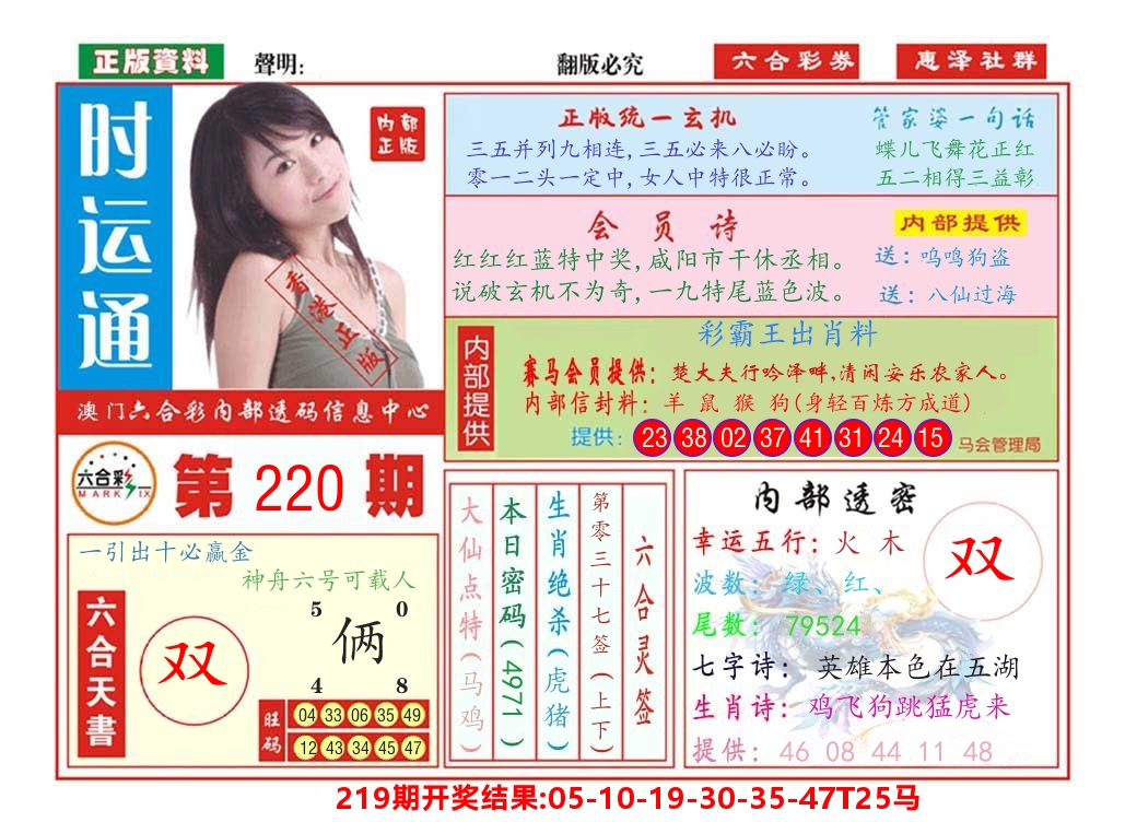 澳门惠泽社群 第220期