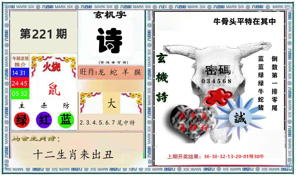 牛骨玄机 第221期