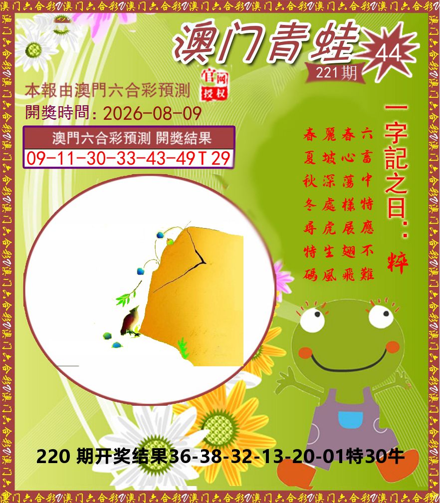 青蛙系列44 第221期